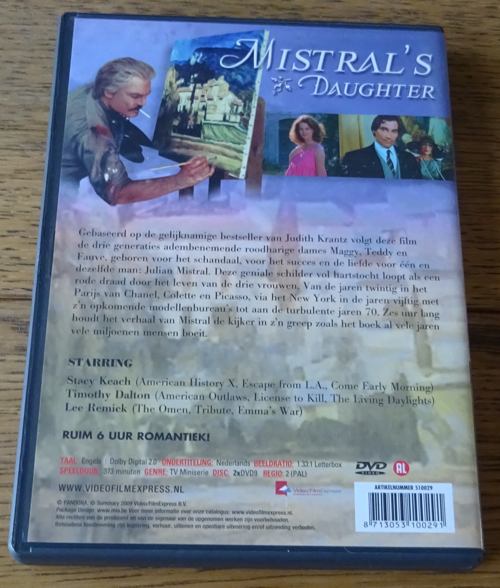 Dvd Judith Krantz Mistrals Daughter Mini Serie Boekenwurm